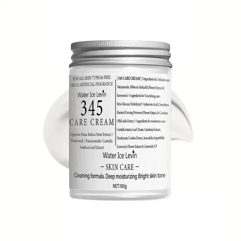 Marque 345 crème pour le visage coréen soins de la peau adoucissant hydrater crème pour le visage réparation douce adapté aux peaux sensibles crème pour le visage