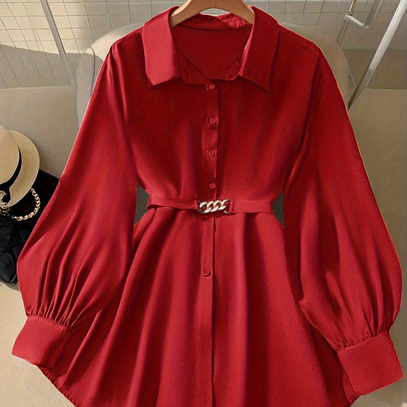 Chemise Décontractée à manches longues et élégante grande taille pour femmes