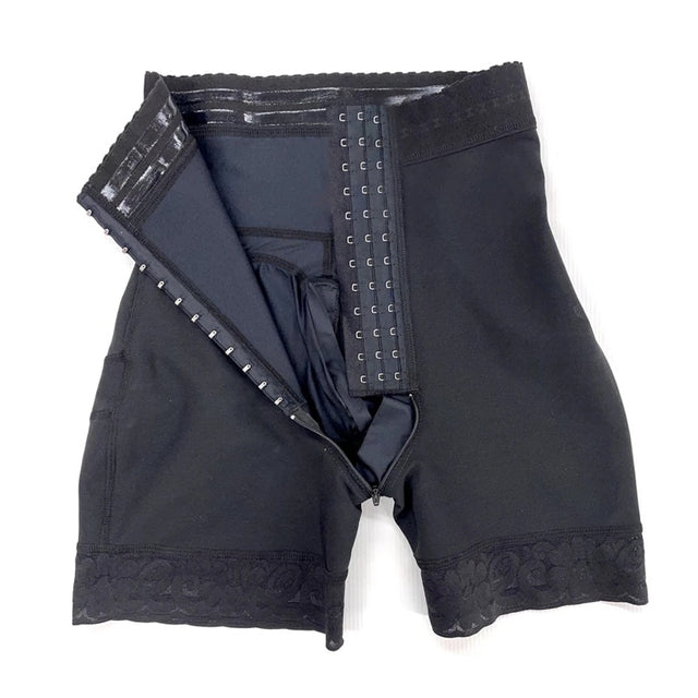 Gaine short fajas ventre plat ave rehaussements Des Fesses, fermeture 3 Crochets Courts.