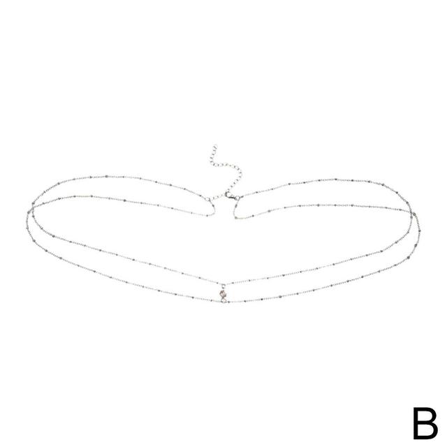 Chaines de taille double Couche avec Perle de Cuivre, Bijoux de Corps.