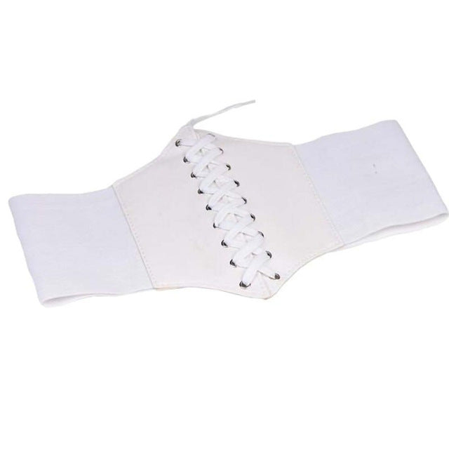 Corset en similicuir large pour femme, ceinture amincissante, élastique, serré, taille haute .