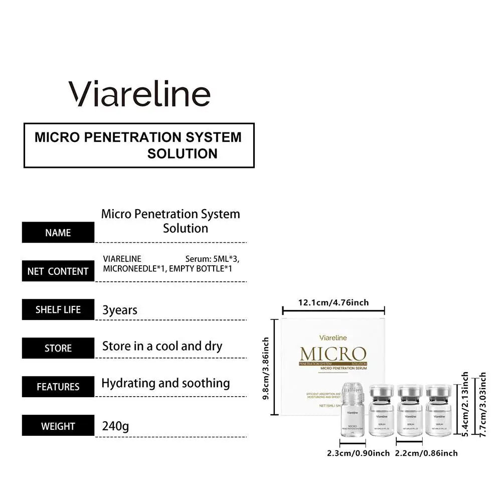 Viareline Micro Penetration Serum hydratant lissant absorption efficace hydratation en profondeur soin de la peau anti-rides anti-âge