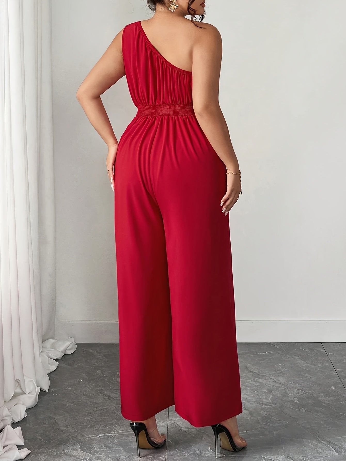 Combinaison femme, une manche fleur
