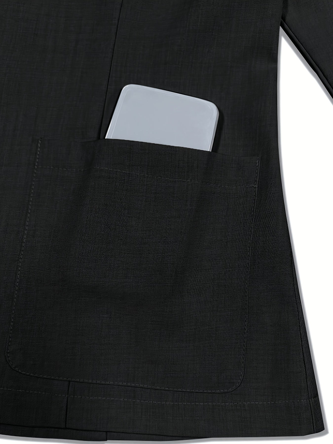 Blazer à manches longues rayées, taille grande