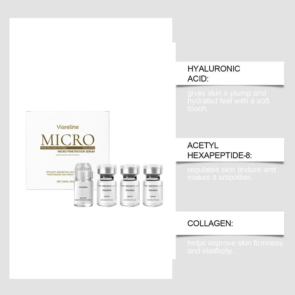Viareline Micro Penetration Serum hydratant lissant absorption efficace hydratation en profondeur soin de la peau anti-rides anti-âge