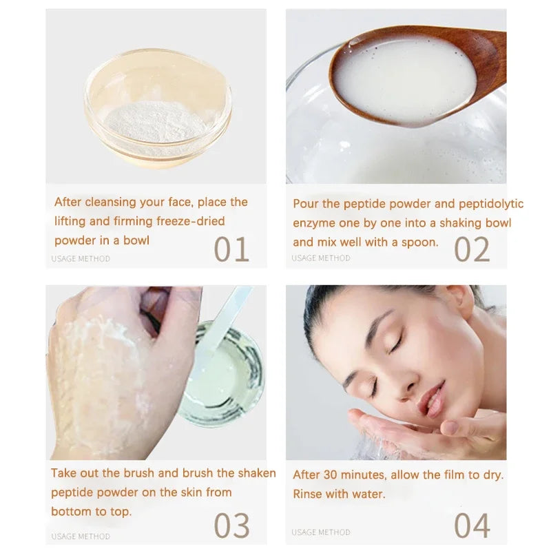 Masque facial au collagène coréen à l'acide hyaluronique, réparation, raffermissement, Lifting, améliore les ridules, éclaircit, hydratant, pour la peau
