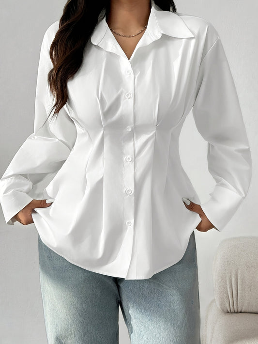 Chemise Décontractée à Manches Longues, taille Grande