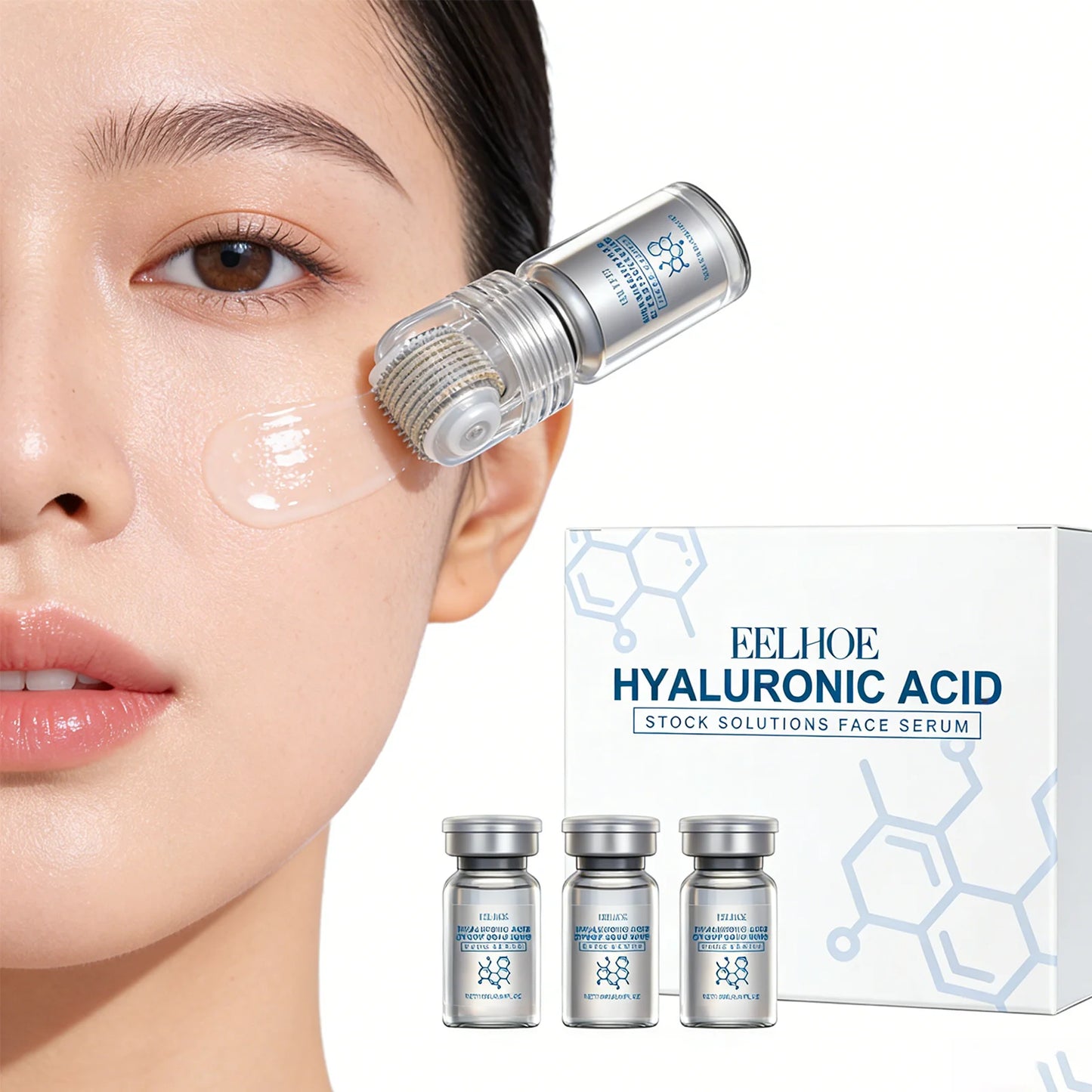 Sérum à la niacinamide et micro-aiguilles, kit de sérum facial 0,25 mm, hydratant, nourrissant pour la peau, soin du visage hivernal, rouleau facial, crème de jour 30 ml