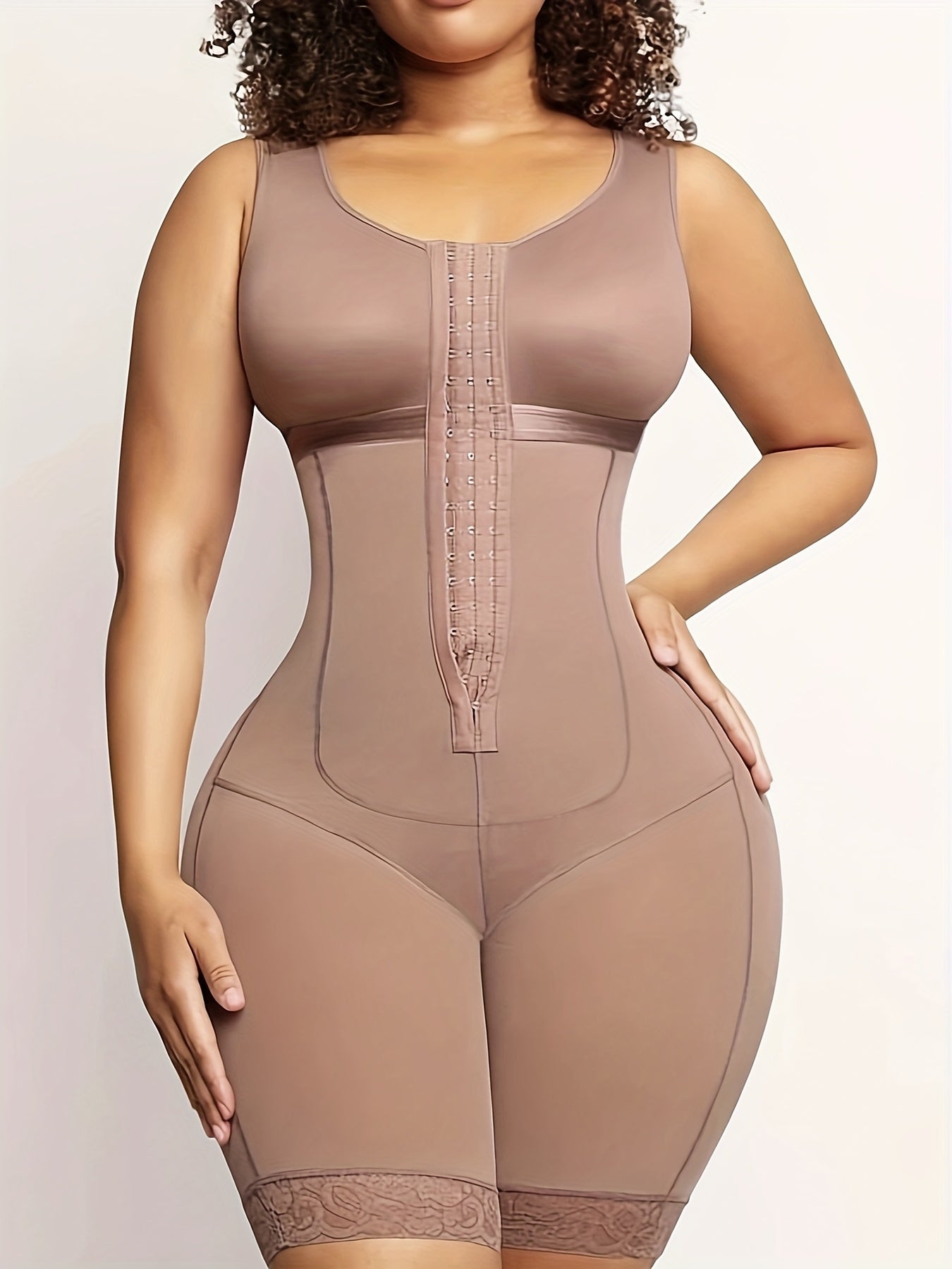 Body Gainant Style Western Fermeté Ventre Fermeture Éclair Maintien du Décolleté Remonte Fesses Gainant Sous-Vêtement Pantalon Gainant