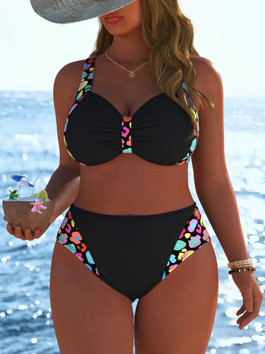 Nouvelle Collection Maillots de Bain Femme, deux Pièces, Tailles Plus Grandes