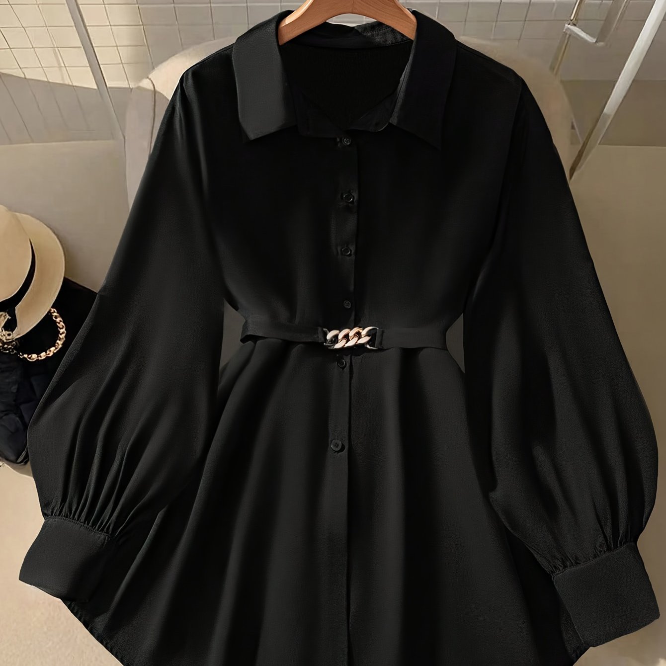 Chemise Décontractée à manches longues et élégante grande taille pour femmes