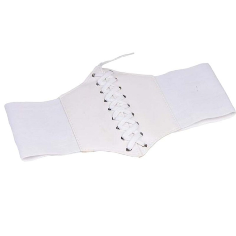 Corset en similicuir large pour femme, ceinture amincissante, élastique, serré, taille haute .