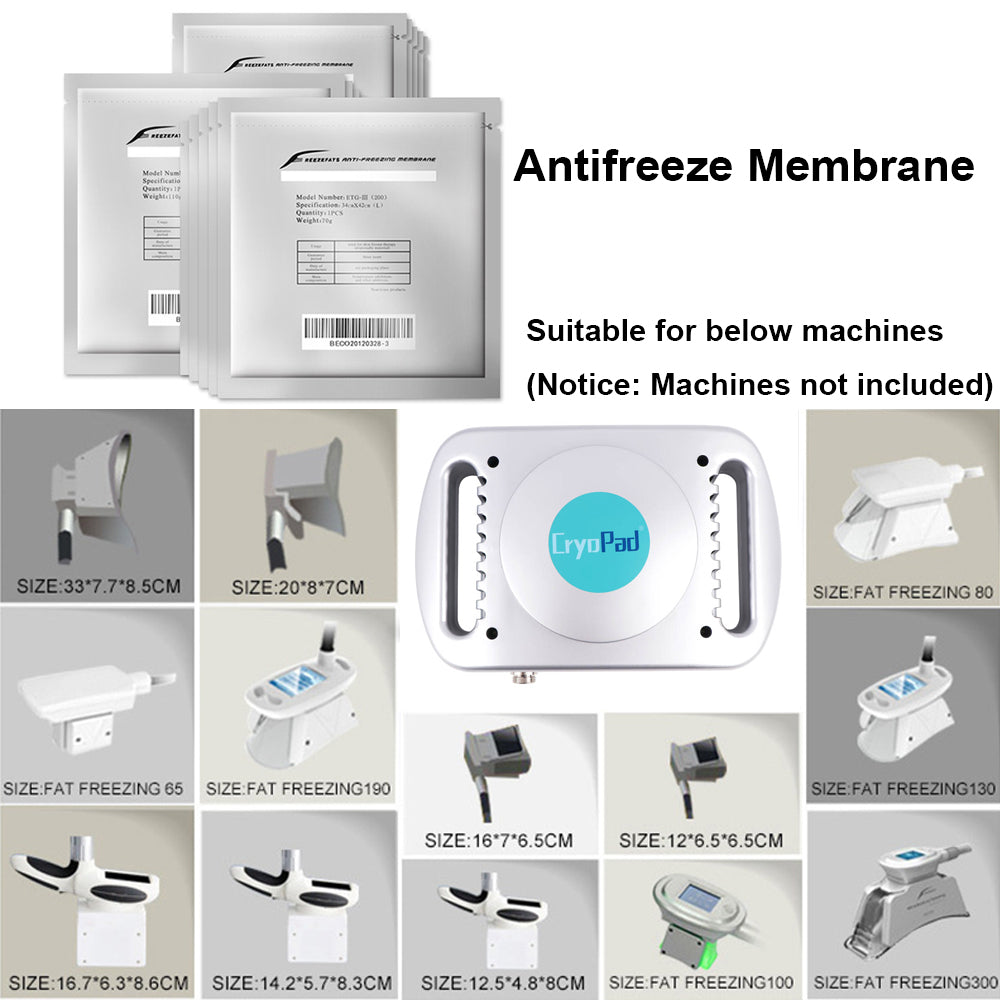 Membranes Antigel, 110/70/60/40g, 10/5 Pièces, Pour Cryo lipolyse, Machine Lipo Amincissante.