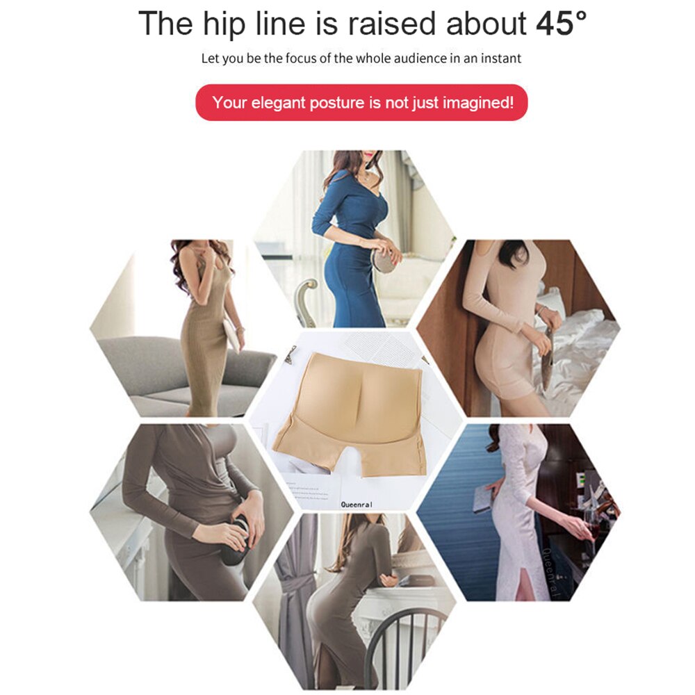 Culotte rembourrage fesse, gaine amincissante pour femme 
Sous-vêtement rehausseur de fesses.