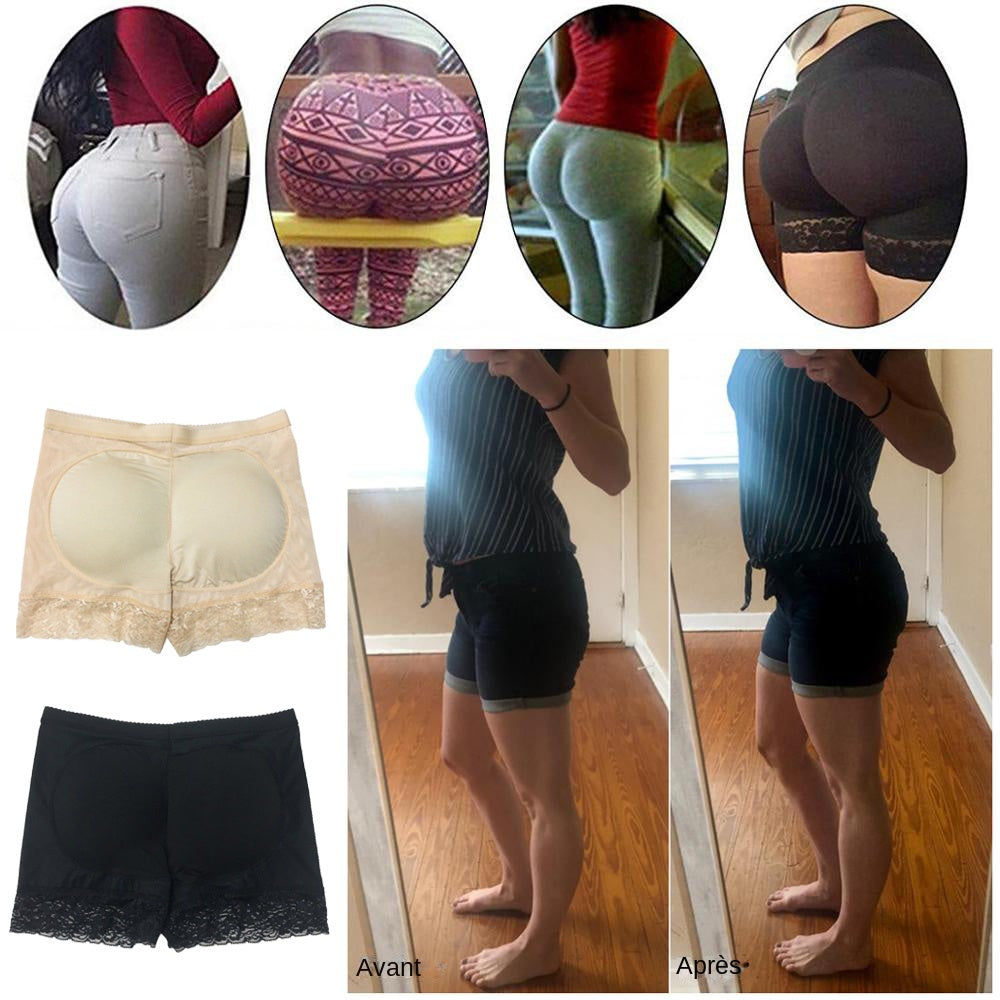 Culotte Rehausseur De Fesses Pour Femmes, Rembourrés, Modelant , Taille Haute, Culotte De Hanche