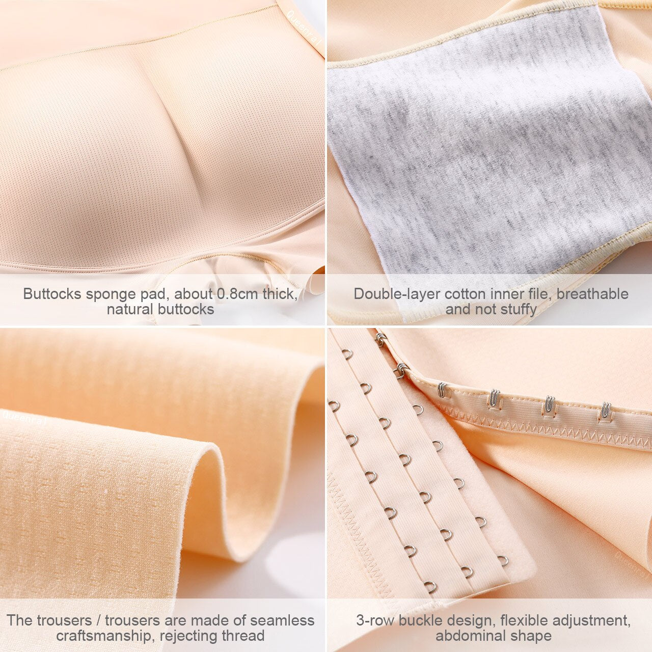 Culotte rembourrage fesse, gaine amincissante pour femme 
Sous-vêtement rehausseur de fesses.