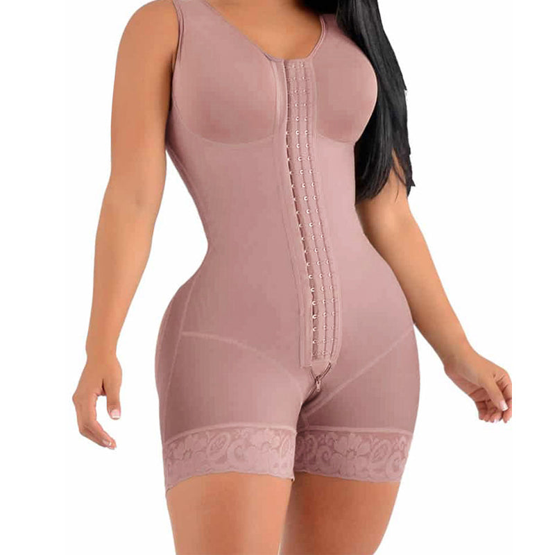 Body gaine short amincissant en dentelle ,Soutien gorge incorporer
pour femme.