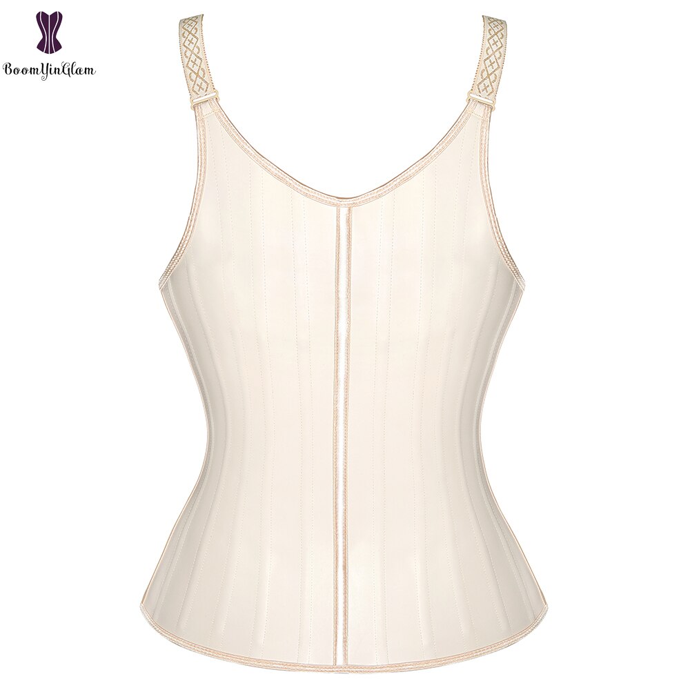 Gilet Minceur en Latex avec Ceinture de Maintien de la Posture et Gaines de Ventre en Acier désossé pour une Silhouette Parfaite