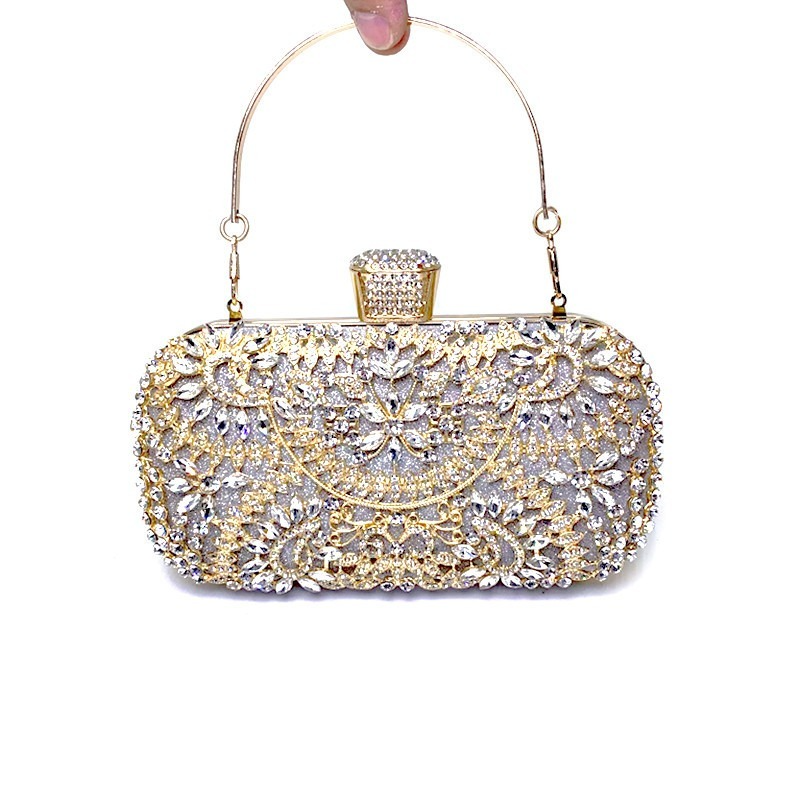 Pochette De Soirée En Diamant Pour Femmes, À Chaîne Pour Épaule