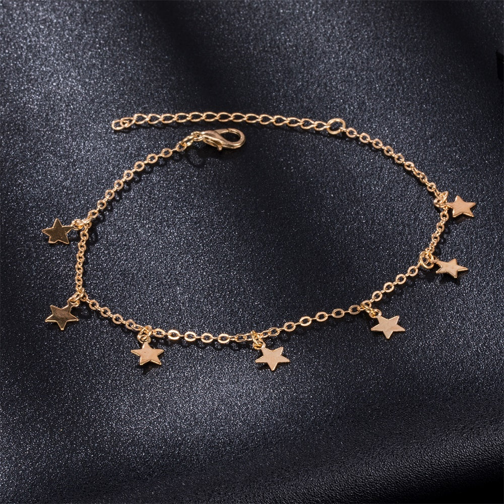 Bracelet De Cheville, Pendentif Étoile.