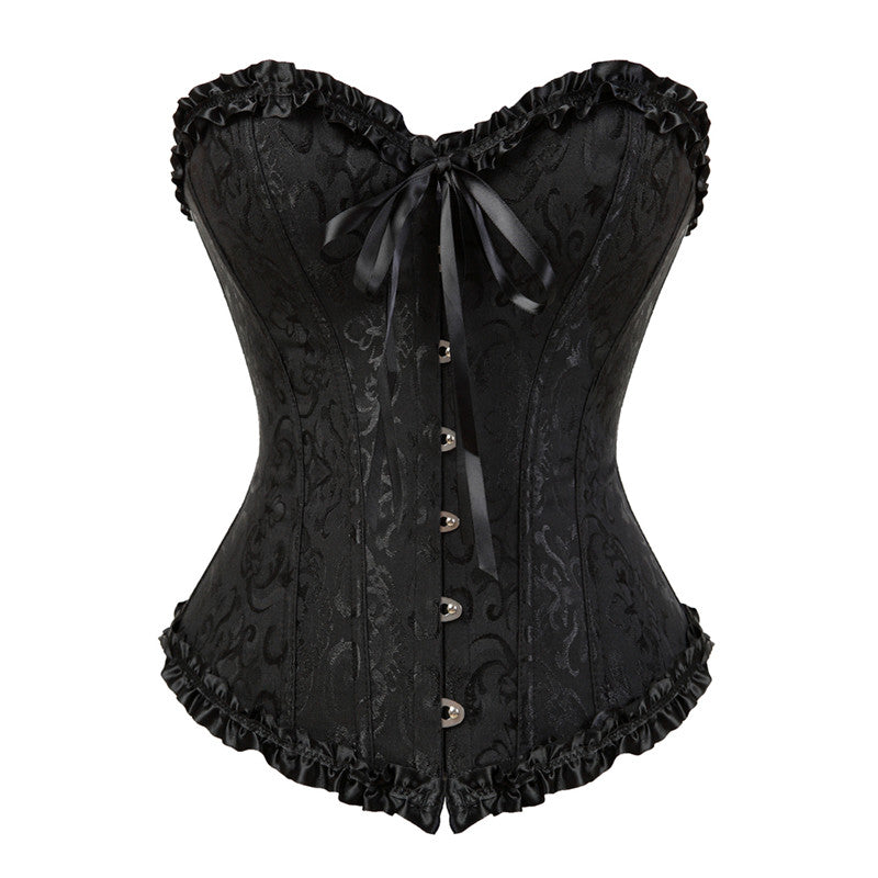 Ensemble Corset Sexy Grande Taille Et Jupe Tutu Pour Femme, Costume Sur Buste Burlesque, Style Victorien .