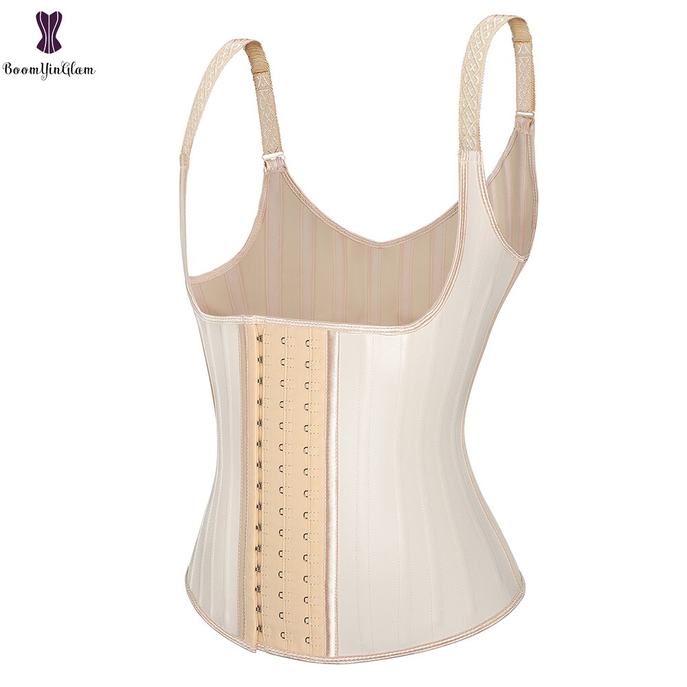 Gilet Minceur en Latex avec Ceinture de Maintien de la Posture et Gaines de Ventre en Acier désossé pour une Silhouette Parfaite
