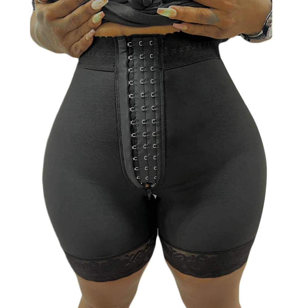 Gaine short fajas ventre plat ave rehaussements Des Fesses, fermeture 3 Crochets Courts.