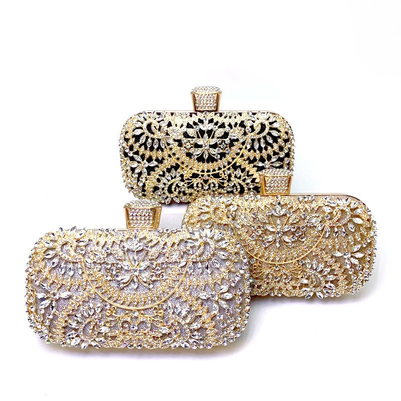 Pochette De Soirée En Diamant Pour Femmes, À Chaîne Pour Épaule