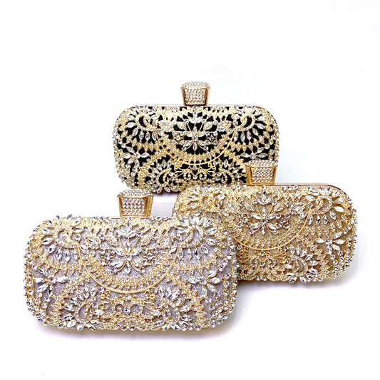 Pochette De Soirée En Diamant Pour Femmes, À Chaîne Pour Épaule