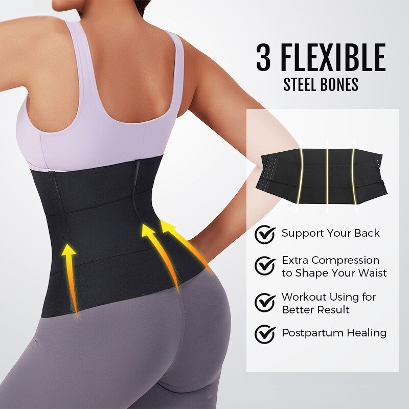 Ceinture enveloppante pour un ventre plat -Gaine amincissante pour femmes