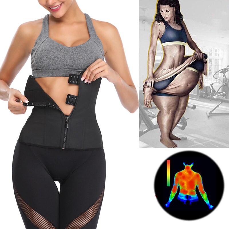 Corset gaine en latex avec fermeture éclair pour femme
Amincissante et sculptant