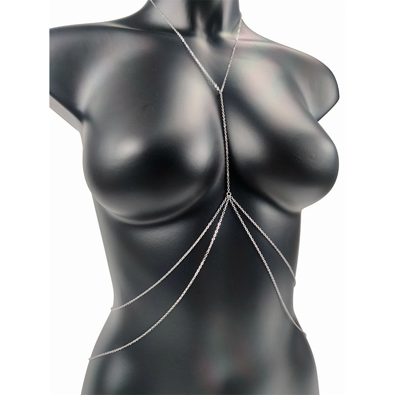 Bijoux De Corps Sexy Pour Femme, Chaîne De Poitrine, Bikini, Chaîne De Taille Croisée, Mode Plage