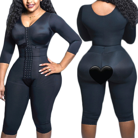 Gaine combi Complet Du Corps Compression Des Bras Rétrécie Votre Taille Avec Soutien-gorge Intégré Bbl Post Op Chirurgie