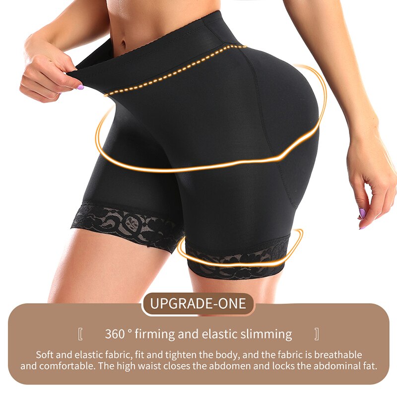 Culotte Rehausseur De Hanche Améliorée Avec Coussinets Extra Larges, Short Modelant Le Corps, Faux Cul, Gros Fesses