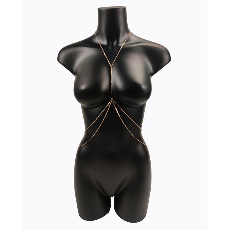 Bijoux De Corps Sexy Pour Femme, Chaîne De Poitrine, Bikini, Chaîne De Taille Croisée, Mode Plage