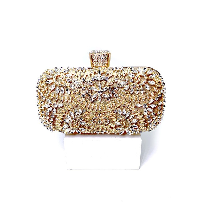 Pochette De Soirée En Diamant Pour Femmes, À Chaîne Pour Épaule