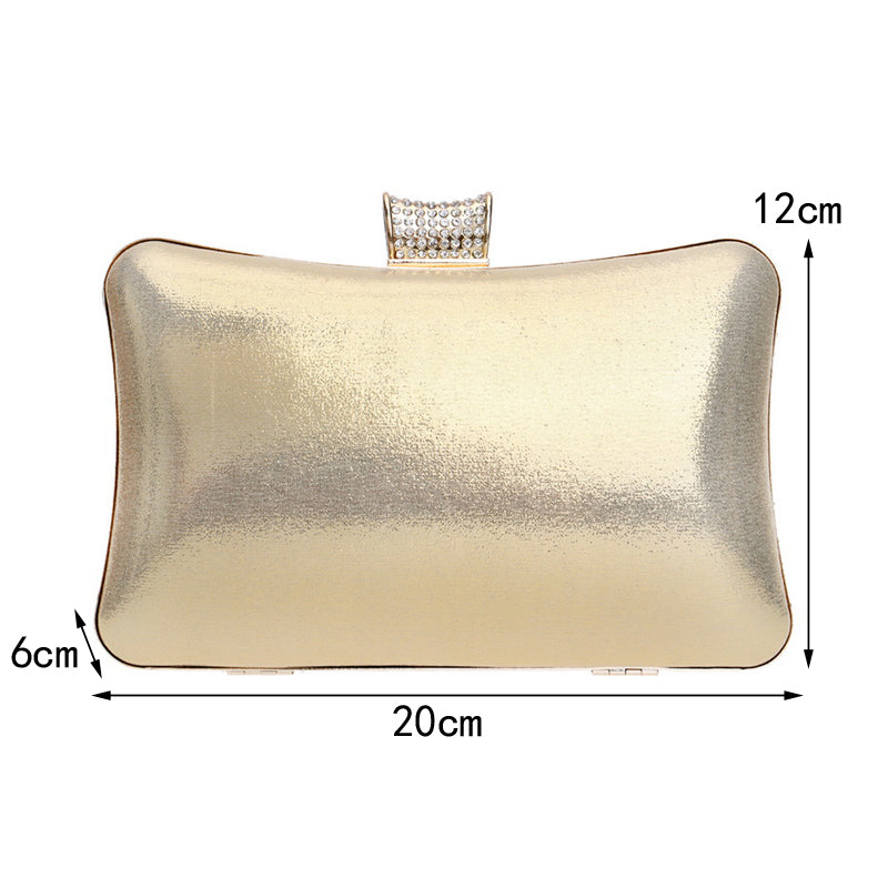 Sac À Main De Soirée Pour Femmes Avec Strass, À Bandoulière Avec Chaîne Design Boules