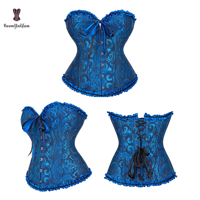 Corset Moulant En Dentelle Pour Femmes, Lingerie Sexy, Corset Plissé, Taille Xs-6xl 810 # - Bustiers Et Corsets