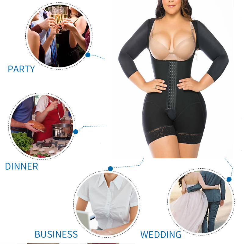 Gaine Shapewear Femmes, Lipo- sculpte, Modelant +Coussinets De Hanche 
Post chirurgical