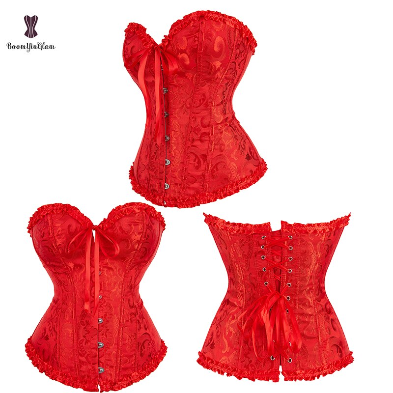 Corset Moulant En Dentelle Pour Femmes, Lingerie Sexy, Corset Plissé, Taille Xs-6xl 810 # - Bustiers Et Corsets