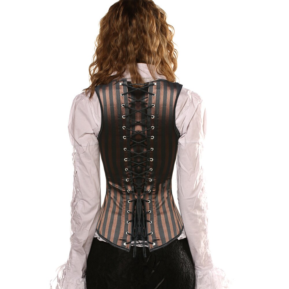 Bustiers Et Corsets Gothique Pour Femmes, Bustier En Cuir Grande Taille 6xl Avec Os En Acier -