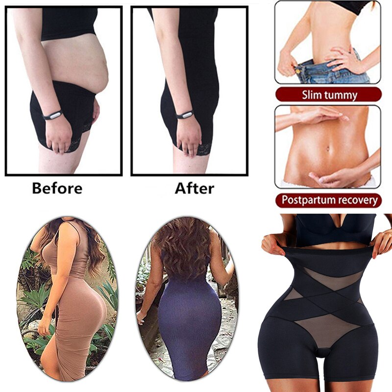 Culotte Taille Haute Pour Femmes, Sous-vêtement Gainant, Ventre Plat, Amincissant
