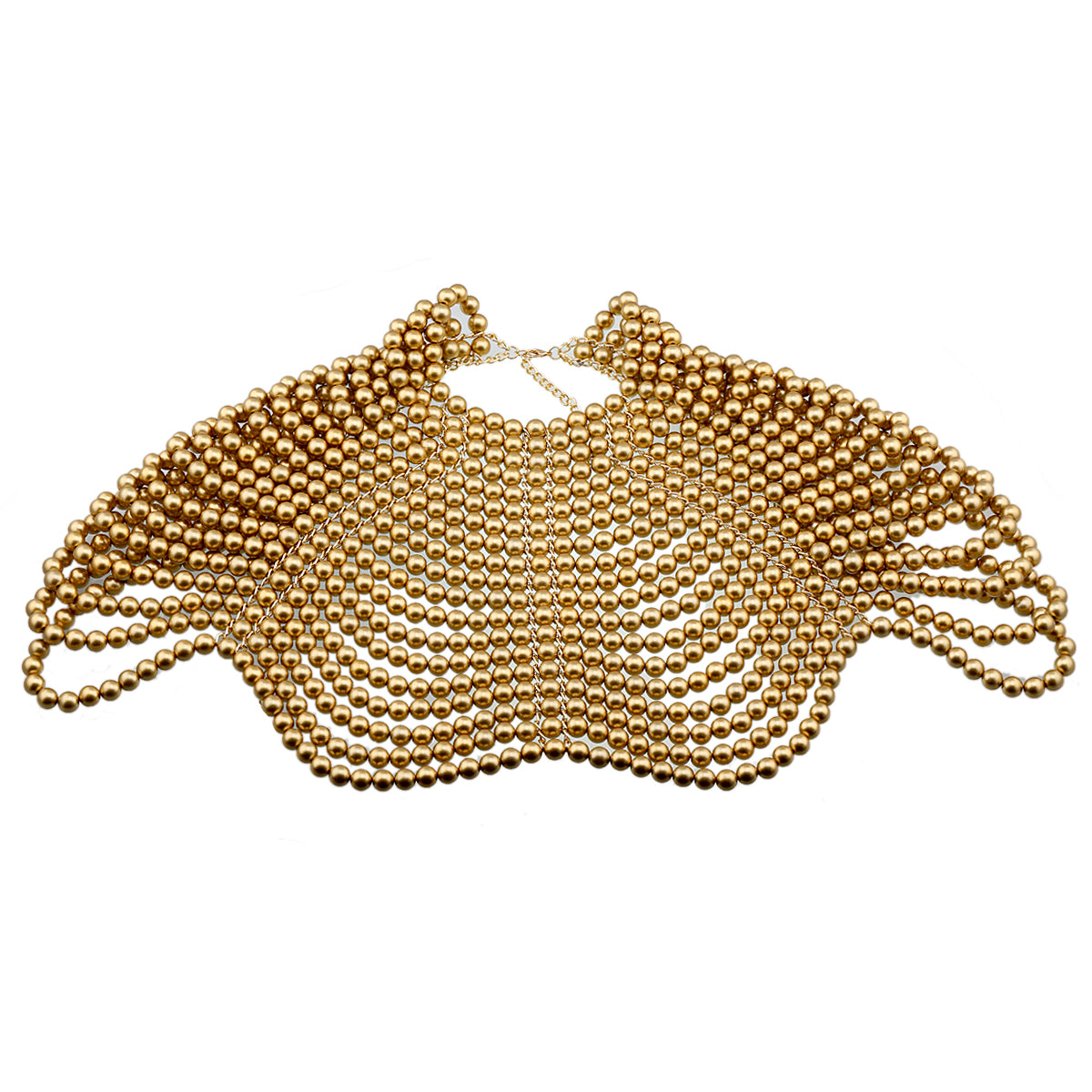 HAHA et TOTO nouvelle chaîne de corps en perles faites à la main, collier ras du cou, soutien gorge, chaînes, bijoux.