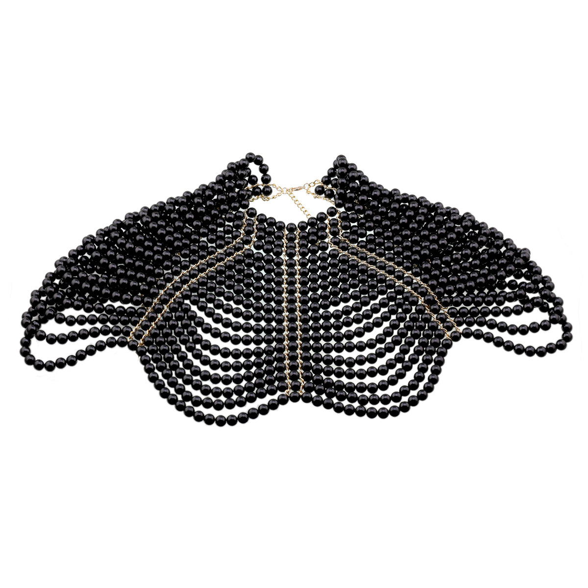 HAHA et TOTO nouvelle chaîne de corps en perles faites à la main, collier ras du cou, soutien gorge, chaînes, bijoux.