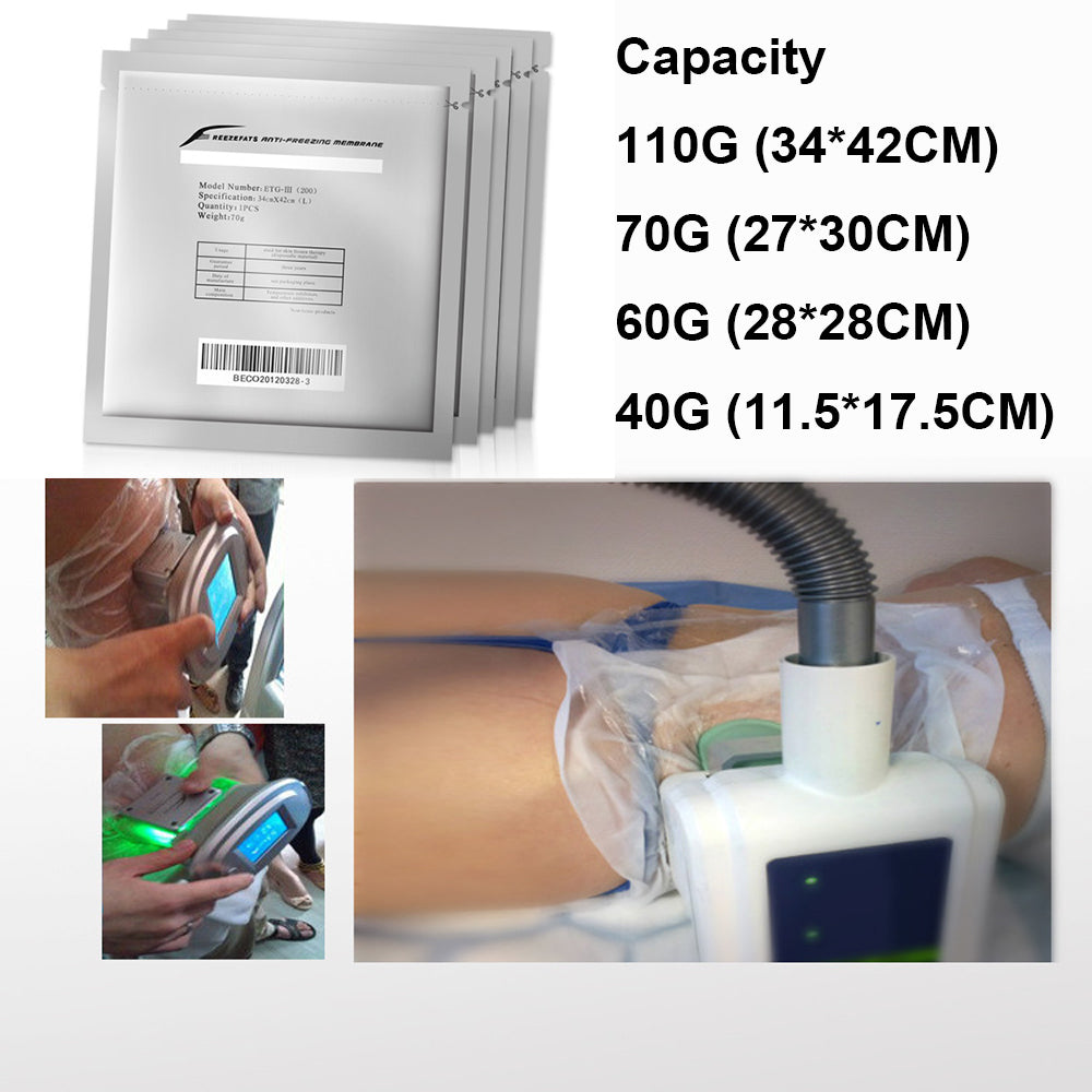 Membranes Antigel, 110/70/60/40g, 10/5 Pièces, Pour Cryo lipolyse, Machine Lipo Amincissante.