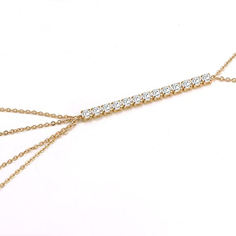 Chaine Soutien gorge croisé en biscuits fait à la main pour femmes, bijoux de poitrine.