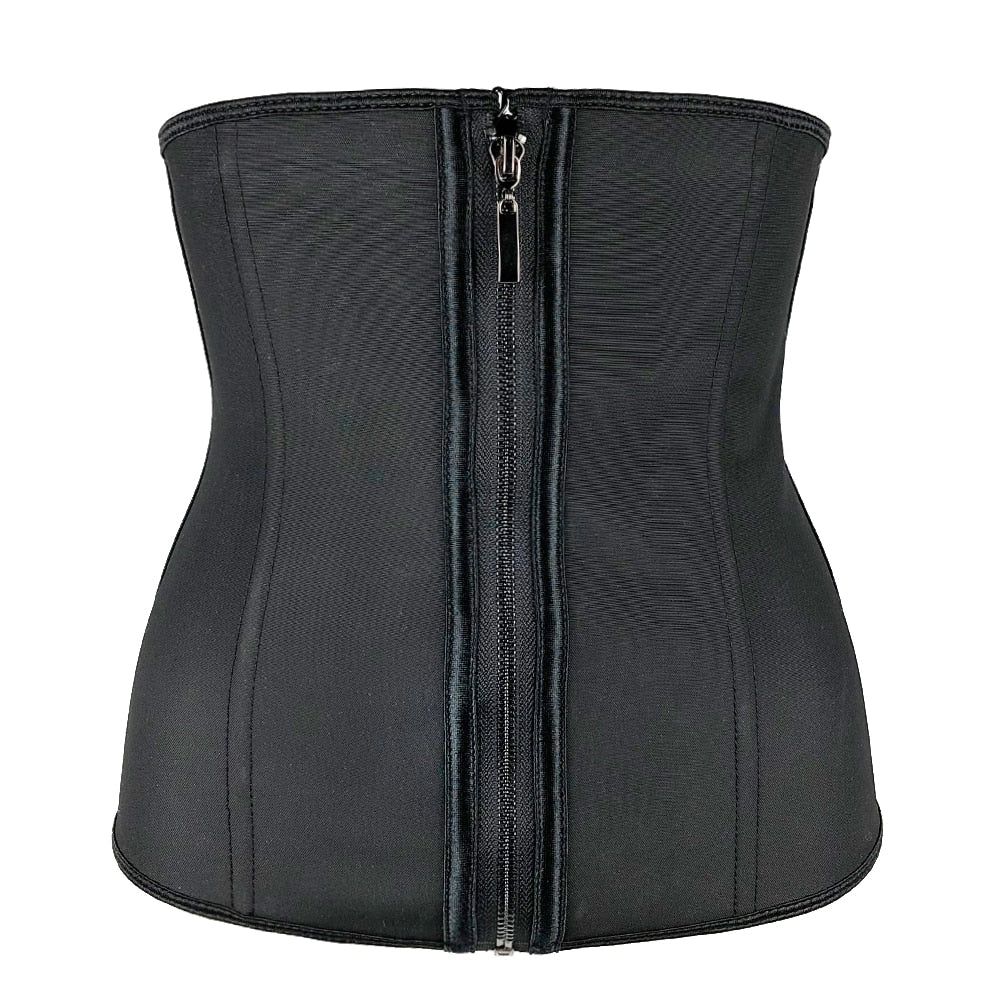 Corset gaine en latex avec fermeture éclair pour femme
Amincissante et sculptant