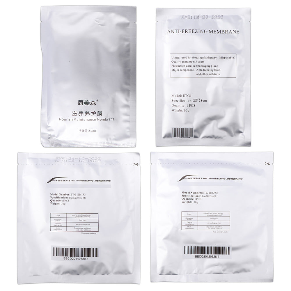 Membranes Antigel, 110/70/60/40g, 10/5 Pièces, Pour Cryo lipolyse, Machine Lipo Amincissante.
