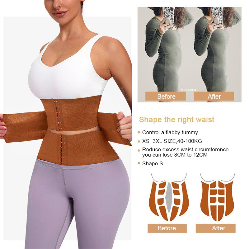 Ceinture enveloppante pour un ventre plat -Gaine amincissante pour femmes