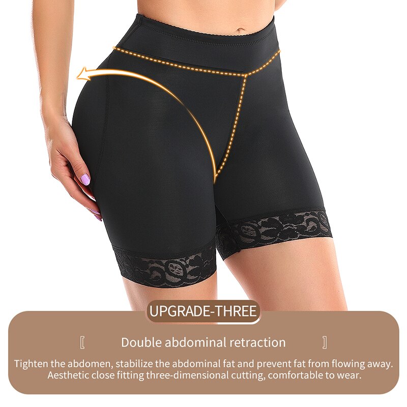 Culotte Rehausseur De Hanche Améliorée Avec Coussinets Extra Larges, Short Modelant Le Corps, Faux Cul, Gros Fesses